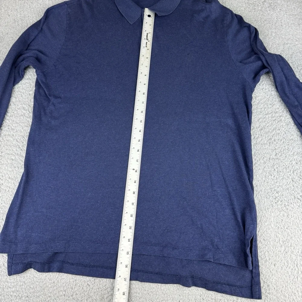 Polo Ralph Lauren Polo‎ Shirt Long Sleeve Blue Soft Thin Mens Large Vintage
